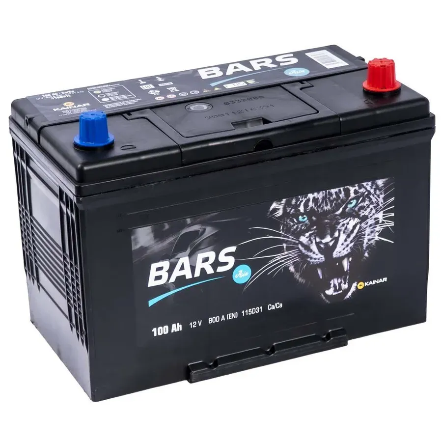 Аккумулятор BARS 115D31L 100Ah 800A 306x175x225 "- +"