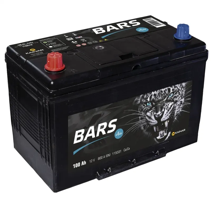 Аккумулятор BARS 115D31R 100Ah 800A 306x175x225 "+ -"