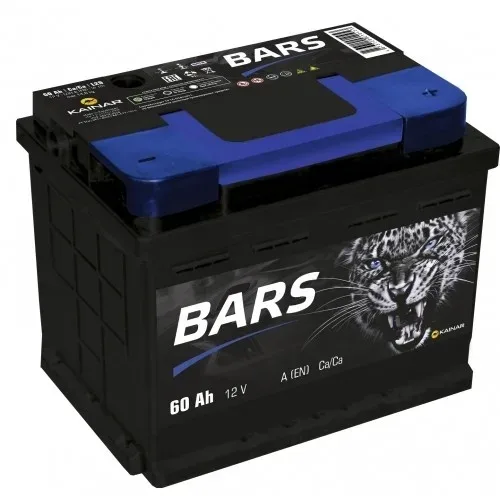 Аккумулятор BARS 6СТ-60L 60Ah 540A 242x175x190 "+ -"