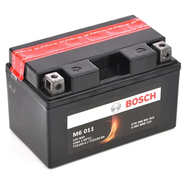 Аккумулятор BOSCH M6 011 AGM YTZ10S-BS 8Ah 150A 150x87x94 "+ -"