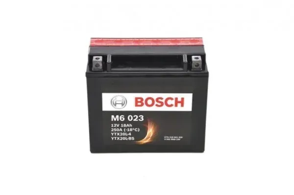 Аккумулятор BOSCH M6 023 AGM YTX20L-BS 18Ah 260A 177x87x156 "- +"