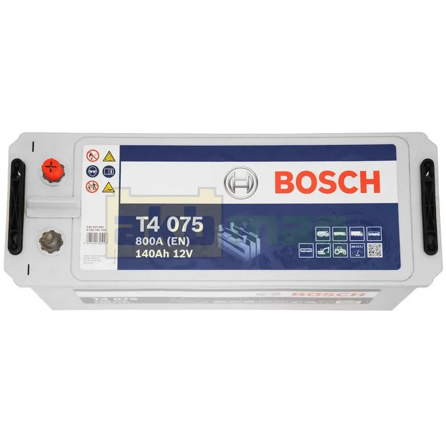 Аккумулятор BOSCH T4 076 140Ah 800A 513x189x223 "+ -"