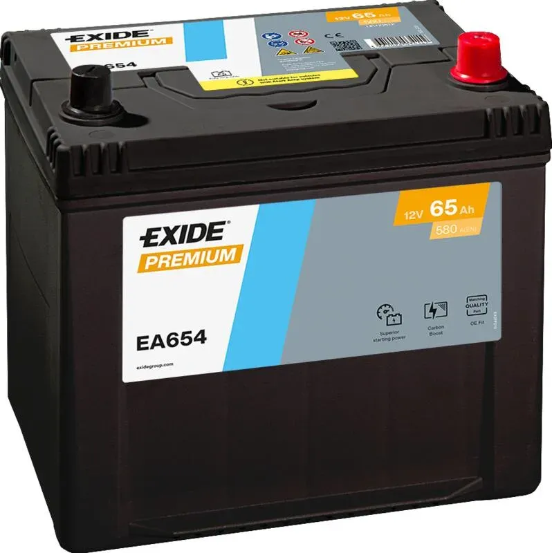 Аккумулятор EXIDE PREMIUM EA654 65Ah 580A 230x170x225 "- +"