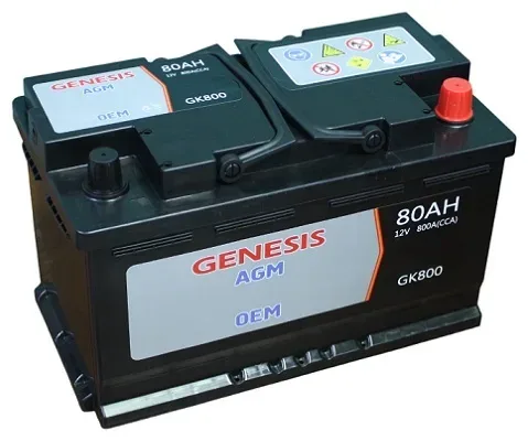 Аккумулятор Genesis AGM 80Ah 800A 315x175x190 "- +"