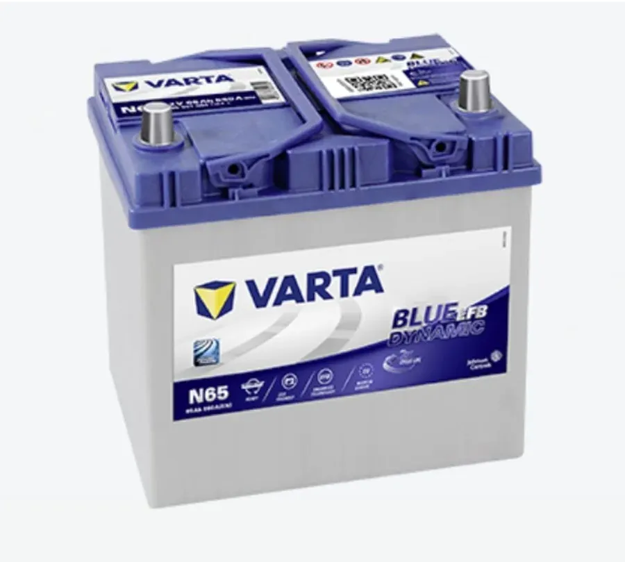 Аккумулятор Varta EFB N65 65Ah 650A 232x175x225 "- +"