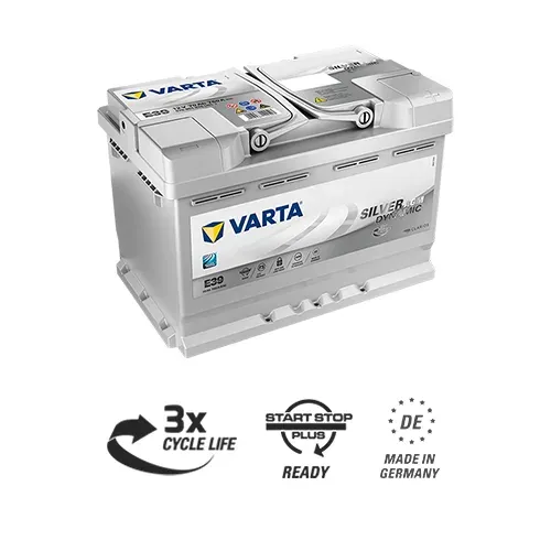 Аккумулятор Varta Silver Dynamic AGM E39 70Ah 760A 278x175x190 "- +"